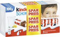 Ferrero Limited Kinder Schokolade 8er x 4 Sparpreis 400g