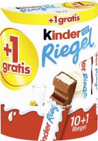 Ferrero Limited Kinder Riegel 10 + 1 231g, Display, 224pcs