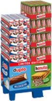 Ferrero Limited Duplo Milchcreme 10er / hanuta Crispy Cocoa Plant-Based 10er, Dissplay, 220pcs