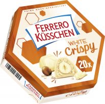 Ferrero Limited Küsschen White Crispy 20er / 172g, Display, 96pcs