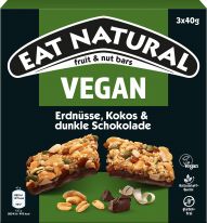 Ferrero Limited Eat Natural 3er Vegan Erdnüsse, Kokos & dunkle Schokolade 3x40g