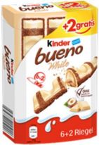 Ferrero Limited Kinder Bueno White 6 + 2 172g