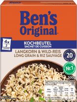 Ben’s Original Kochbeutel-Reis Spezialitäten Langkorn & Wild-Reis 500g