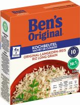 Ben’s Original Kochbeutel-Reis Standard Original-Langkorn-Reis 10-Minuten 500g
