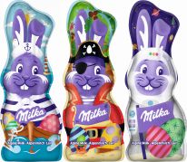 Mondelez Easter - Milka Schmunzelhase Alpenmilch Design Edition 90g