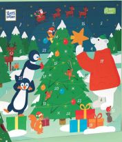 Ritter Sport Christmas Quadrat-Adventskalender 347g, 8pcs