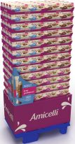 Ritter Sport Limited Amicelli 3 sort 200g, Display, 192pcs