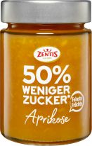 Zentis 50% weniger Zucker, Fruchtaufstrich, Aprikose 195g