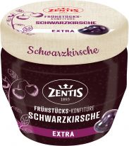 Zentis Frühstücks-Konfitüre Extra Schwarzkirsche 230g