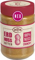 Zentis Erdnussbutter mit Erdnussstückchen Crunchy 350g, 8pcs
