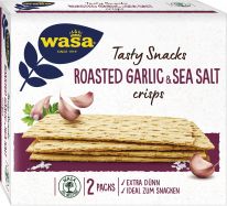 Wasa Tasty Snacks Crisps Roasted Garlic & Sea Salt 190g