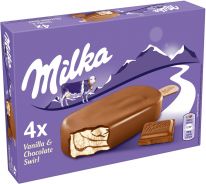Milka Stieleis Vanilla & Chocolate 4x100ml
