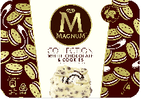 Langnese Multipack Magnum White Choco Cookie 4x90ml