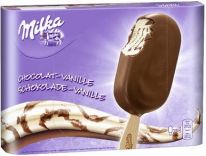 Milka Eis Schokolade Vanille tiefgefroren 4x100ml