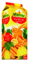 Pfanner C+D+A Ananas Karotte Mehrfruchtsaft Getränk 30% 2000ml