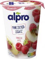 Alpro Soja-Joghurtalternativen Himbeere-Apfel, 400g