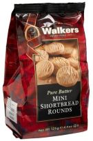 Walkers Mini Shortbread Rounds Snack Pack 125g