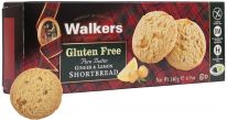 Walkers Ginger & Lemon Shortbread Rounds Gluten Free 140g