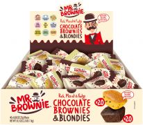 Mr. Brownie Chrismas Schoko Brownies/Blondies, Mix-Carton, 40pcs