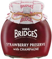 Mrs Bridges Strawberry Preserve with Champagne 340g