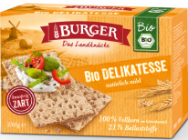 Brandt crispbreads - Burger Bio-Knäcke Delikatesse 250g