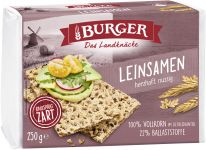 Brandt crispbreads - Burger Leinsamen 250g, 24pcs