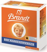 Brandt bakery - Der Markenzwieback 225g, Display, 160pcs