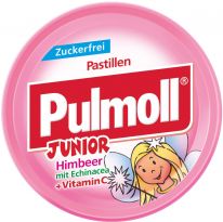 Pulmoll Junior Hals-Fee Himbeere ohne Zucker, 50g
