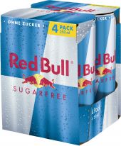 Red Bull Energy Drink Sugarfree 4x250ml