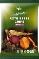 Bio Zentrale Gemüsechips Rote Beete Chips Meersalz 90g
