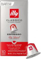 illy Nespresso kompatible Kapseln 10 Stück normale Röstung 57g