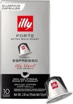 illy Nespresso kompatible Kapseln 10 Stück starke Röstung 57g