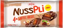 Nusspli Waffel Riegel with Nusspli Cream Zentis 4x36g