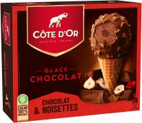 Cote d'Or Ball Top Cones Chocolat 4x100ml