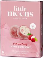 Little Moons Mochi Litchi & Raspberry 6x32g