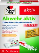 Doppelherz Abwehr aktiv Zink + Selen + Histidin direct - 20 Portionen