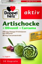 Doppelherz Artischocke + Olivenoel + Curcuma 30 Kapseln