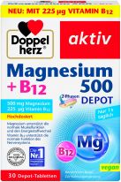 Doppelherz aktiv Magnesium 500 + B12 2 Phasen Depot 30 Tabletten