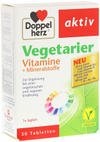 Doppelherz Vegetarier Vitamine + Mineralstoffe 30 Tabletten