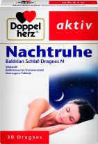 Doppelherz Nachtruhe Baldrian Schlaf-Dragees N 30 Drg.