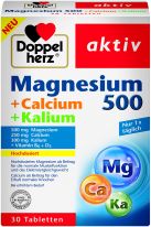 Doppelherz Magnesium 500 +Calicium + Kalium 30 Tabletten