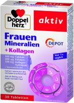 Doppelherz Frauen Mineralien + Kollagen Depot 30 Tabletten