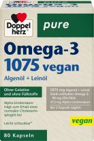 Doppelherz pure Omega-3 1075 vegan 80 Kapseln