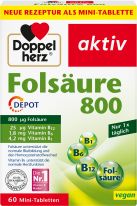 Doppelherz Folsäure Vitamin B1, B6, B12 800 Depot 60 Mini-Tabletten