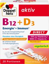 Doppelherz B12 + D3 Energie + Immun Direct 20 Portionen