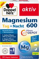 Doppelherz Magnesium 600 Tag + Nacht 2 Phasen-Depot 30 Tabletten