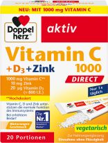 Doppelherz Vitamin C 1000 + D3 + Zink Depot 20 Portionen