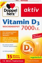 Doppelherz Vitamin D3 7000 I.E. 15 Mini-Tabletten