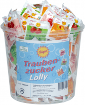 Traubenzucker Lollys 3-fach 100x7,5g