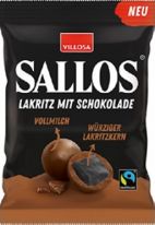 Sallos Lakritz mit Schokolade Vollmilch 125g
